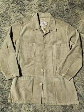 True Vintage 1970s Deerskin Chore Coat